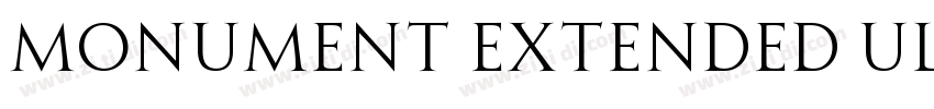 Monument Extended Ul字体转换